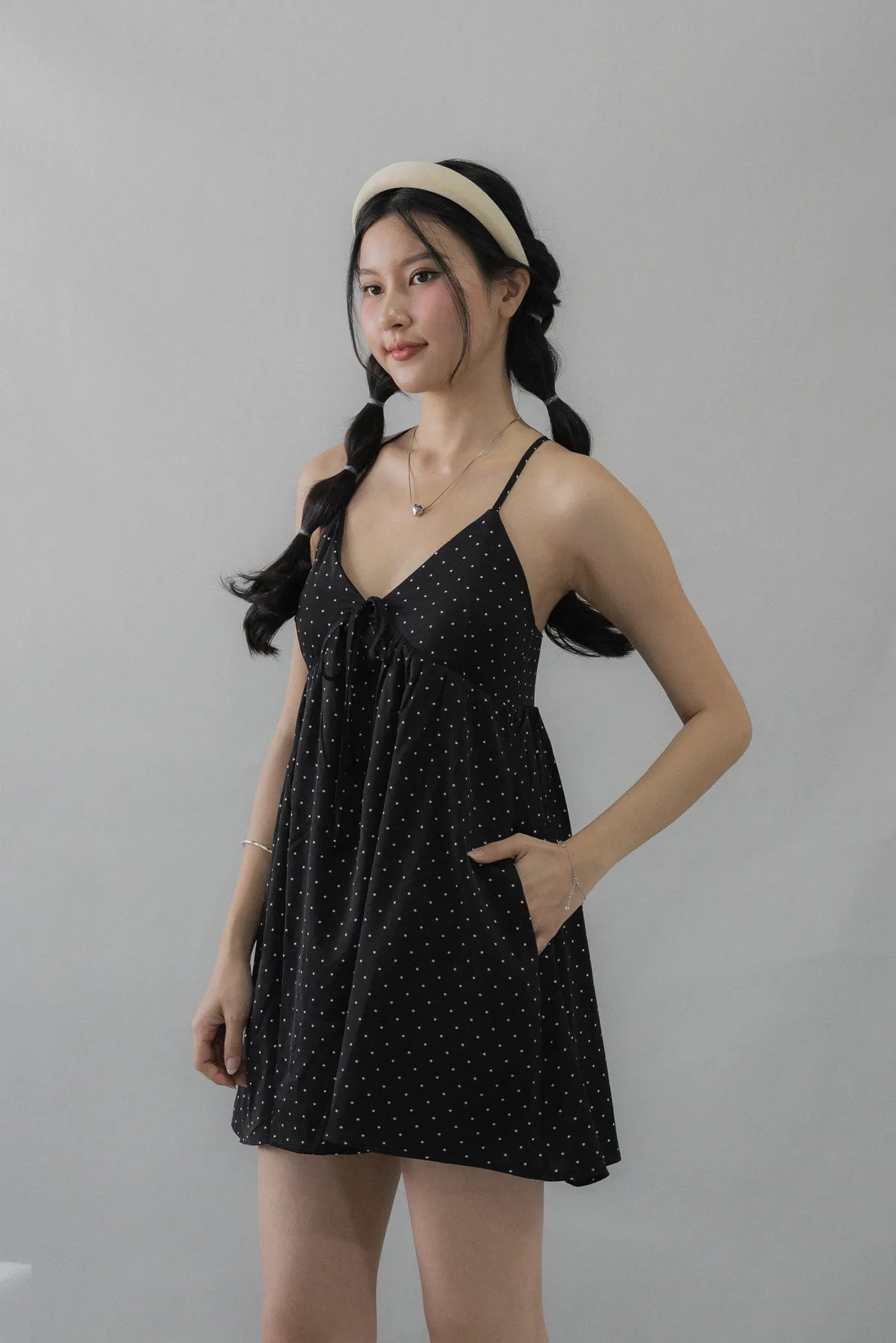 *RESTOCK* Primrose Polka Dot Babydoll Padded Dress