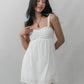[100% Cotton] Renee Convertible Padded Romper Dress