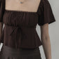 Kiara Flutter Sleeves Padded Babydoll Top