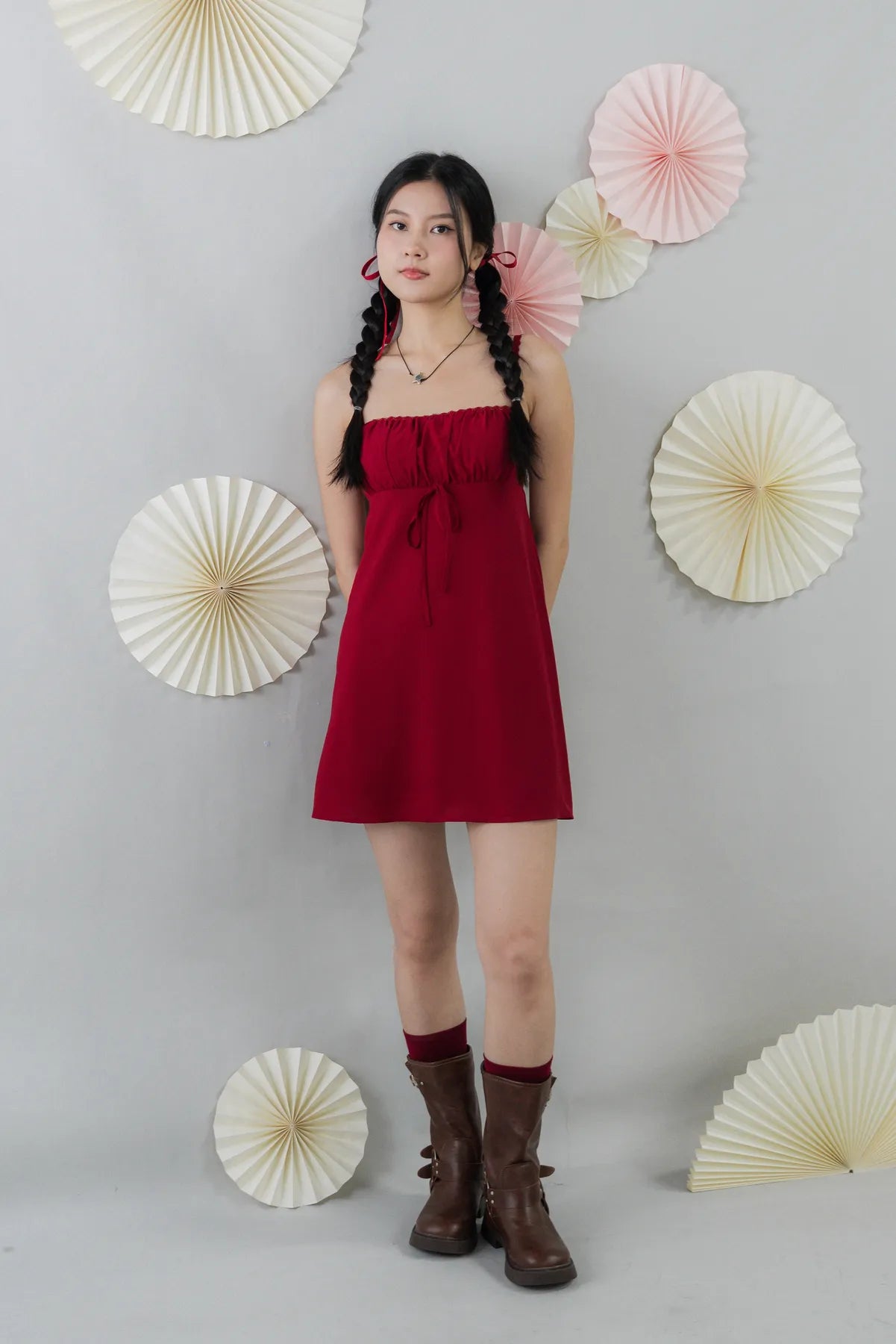 Kiara Padded Mini Babydoll Dress