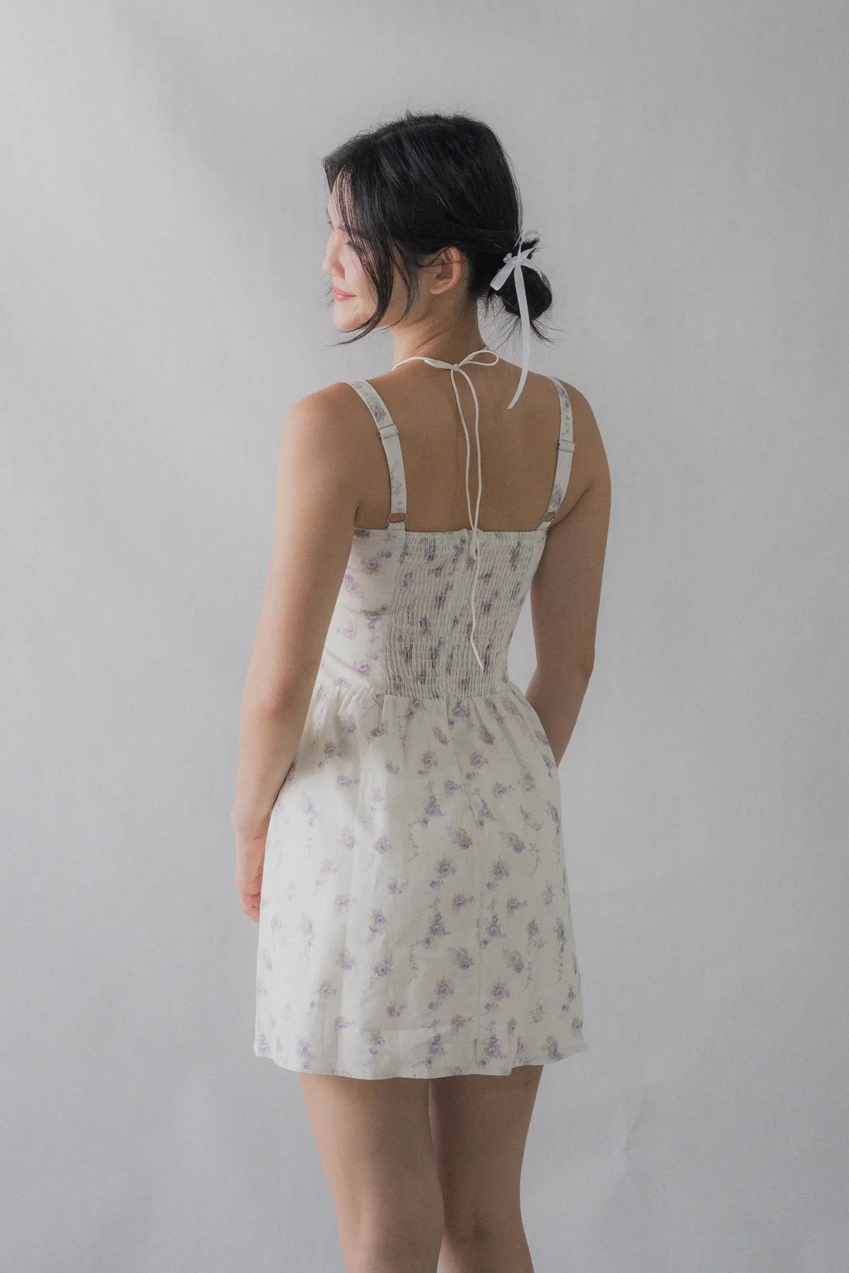 Lyla Padded Ruched Mini Dress