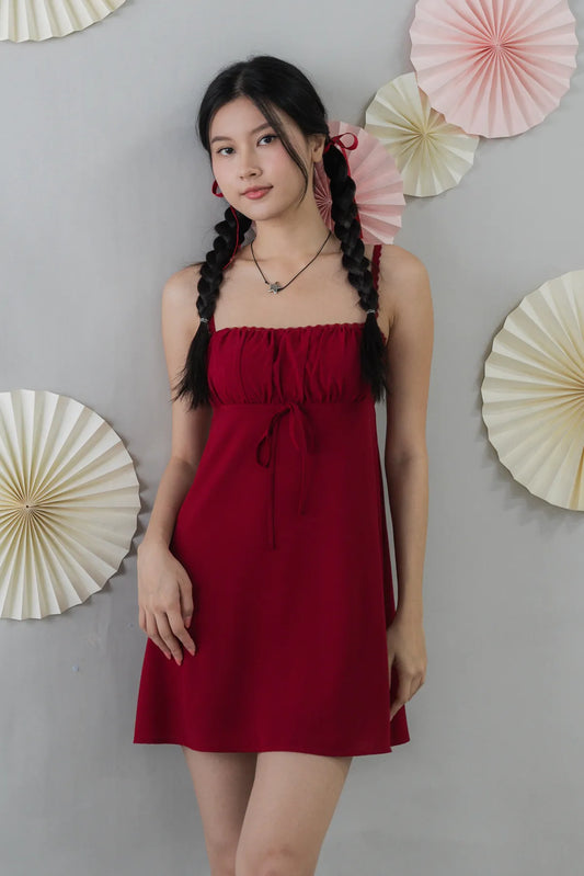 Kiara Padded Mini Babydoll Dress