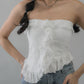 (PREORDER) Denise Distressed Padded Tube Top