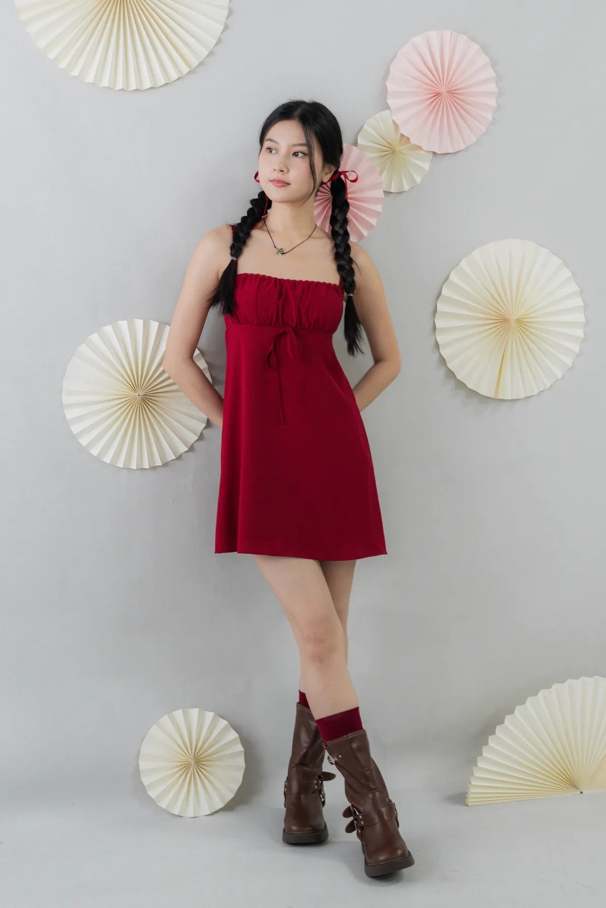 Kiara Padded Mini Babydoll Dress