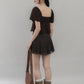 Kiara Flutter Sleeves Padded Babydoll Top