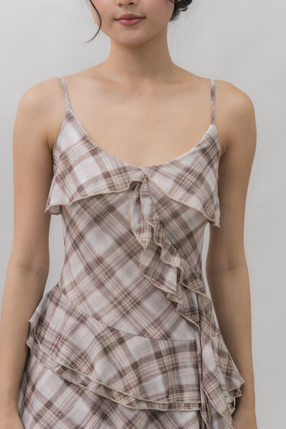 *PRELAUNCH* [CLOUD MESH] Danica Mini Frills Padded Dress [FOC INNER SHORTS]