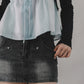 Miki Denim Wash Mini Skorts