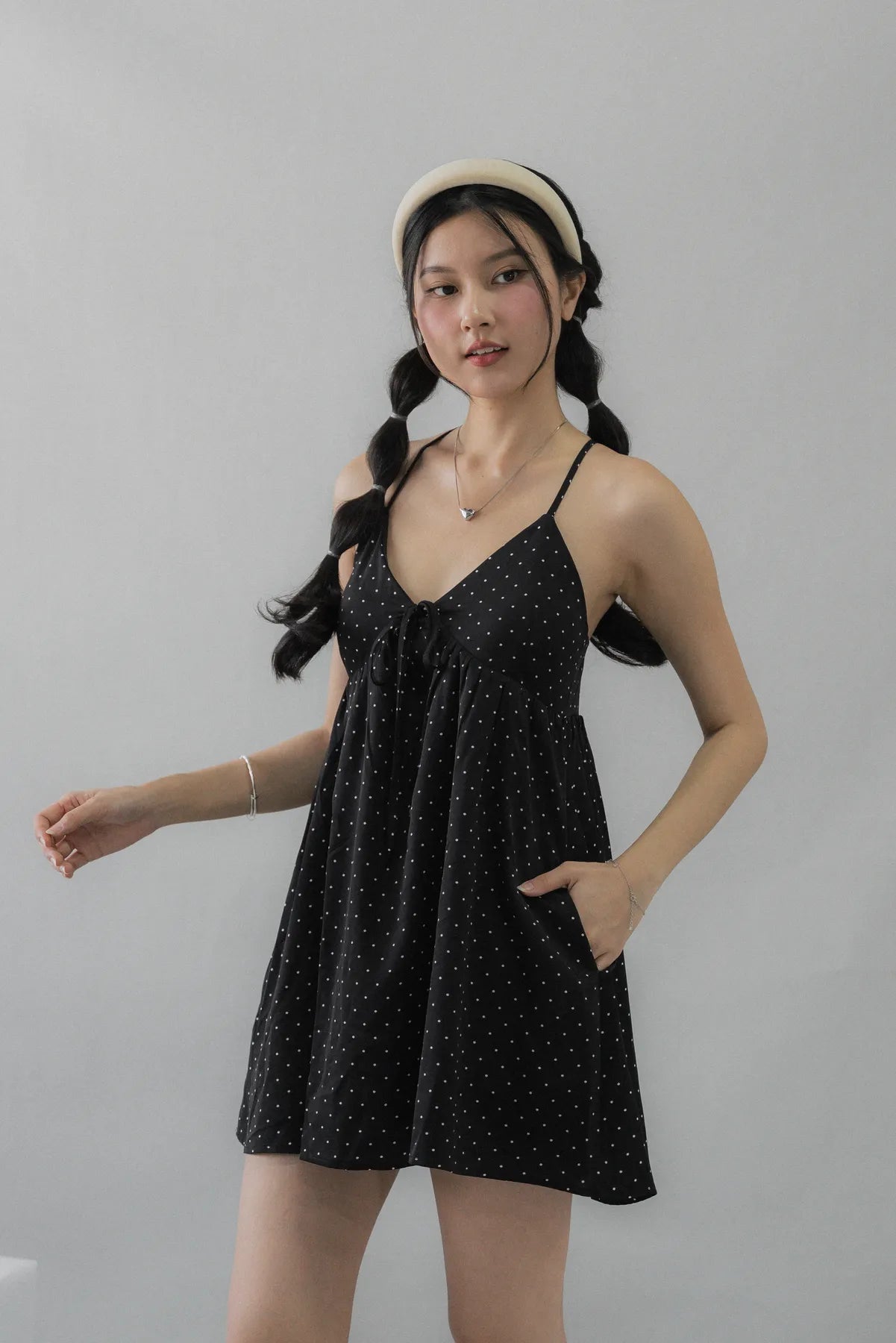 *RESTOCK* Primrose Polka Dot Babydoll Padded Dress