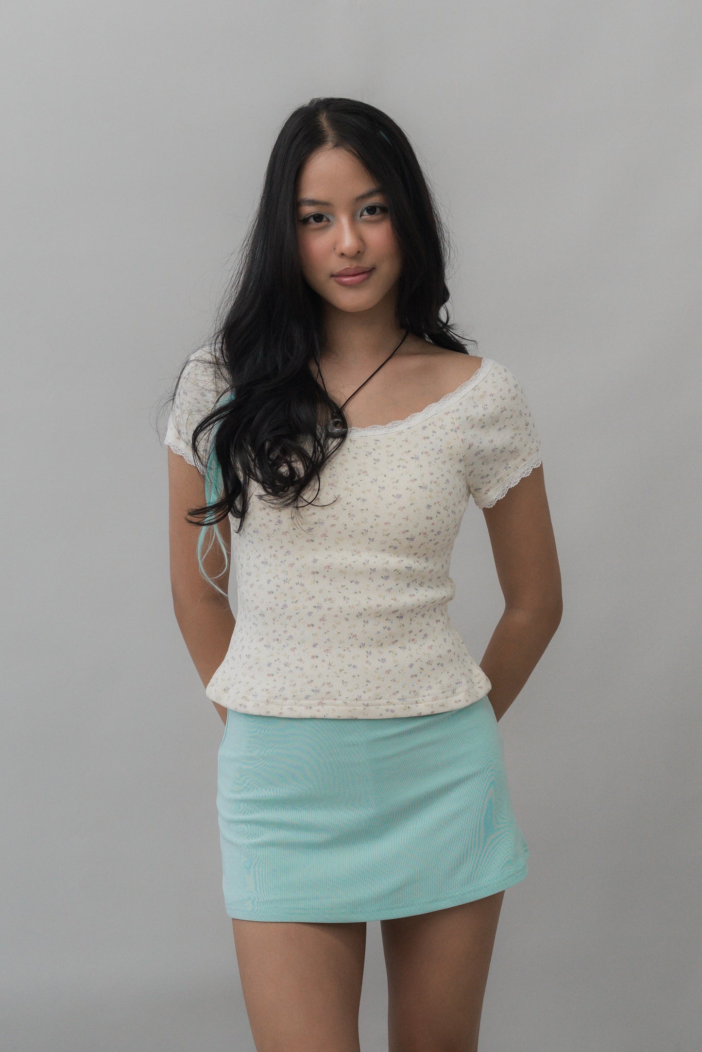*PRELAUNCH* [CLOUD MESH] Dewy Mini Skort
