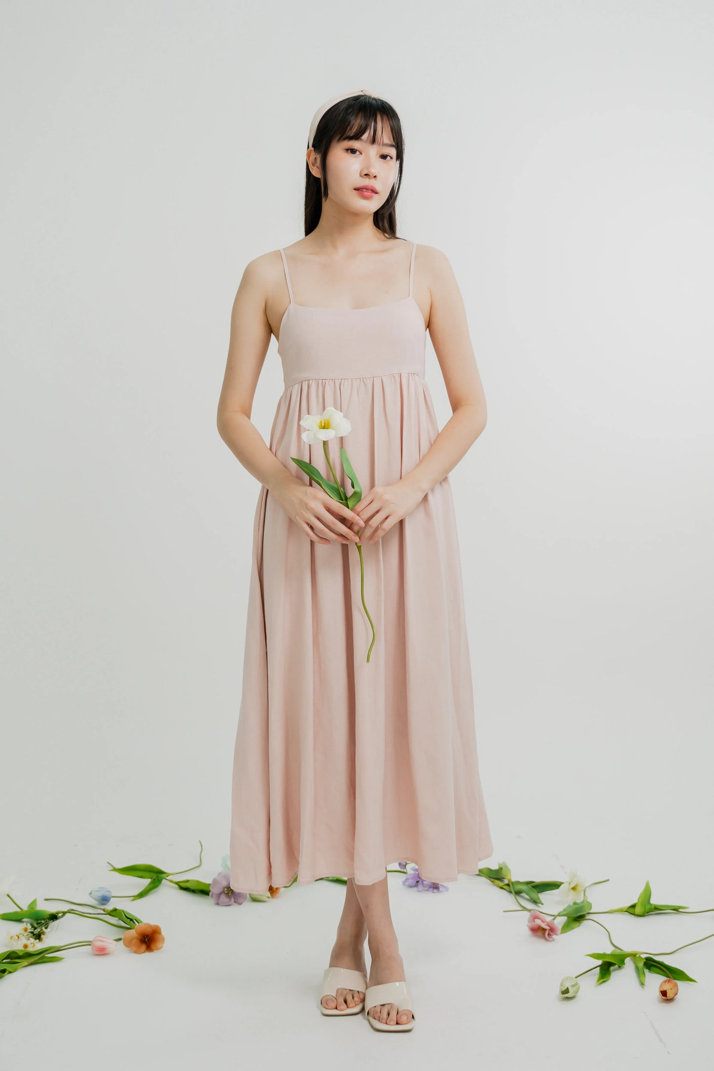 Camellia Babydoll Maxi Dress