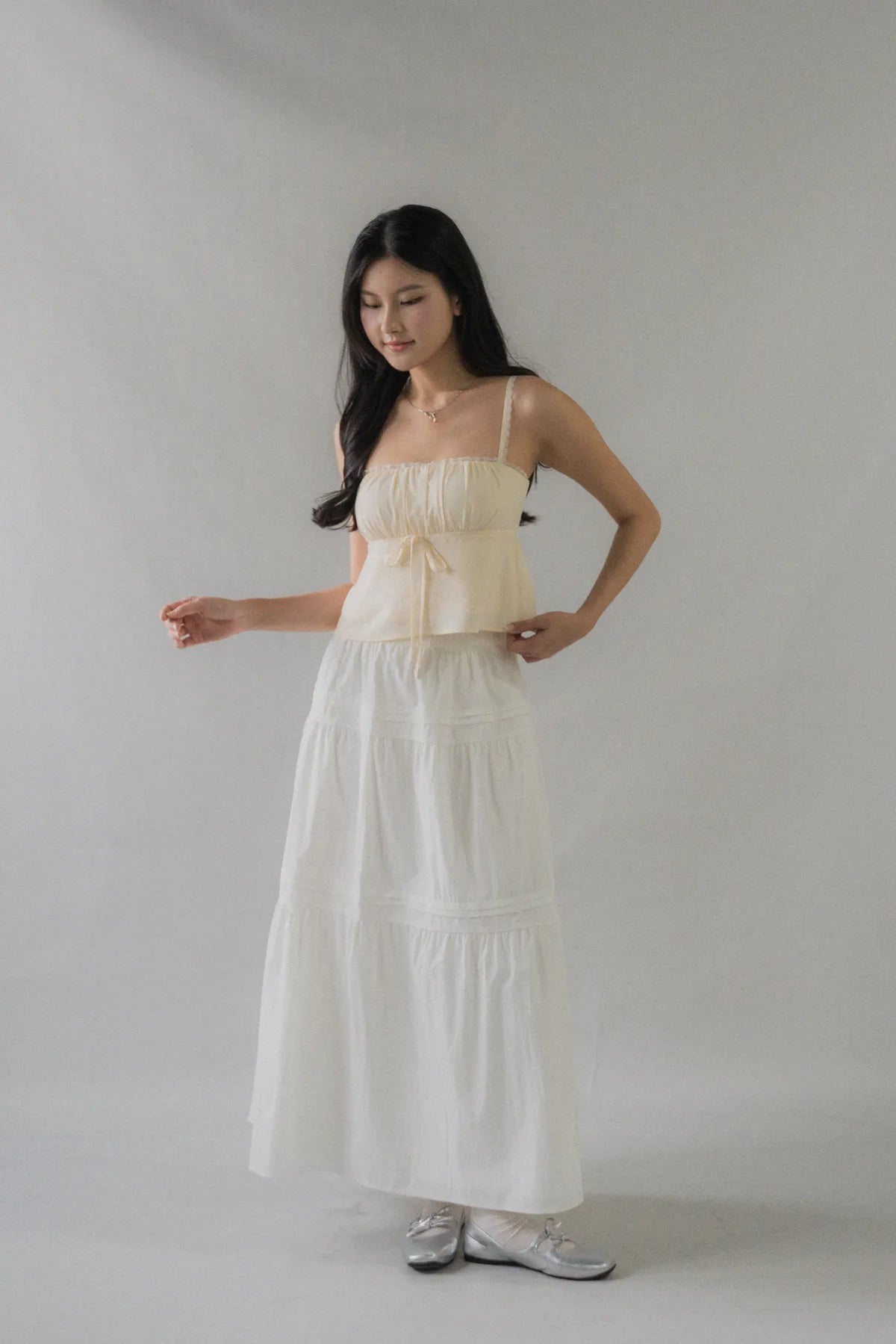 Padded Ribbon *PRELAUNCH* Kiara Lace Trim Ribbon Padded Babydoll Top – LIKKA