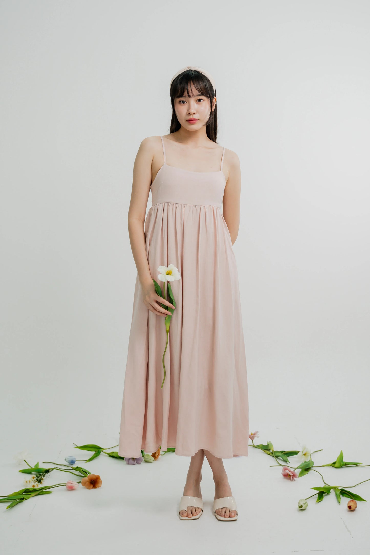 Camellia Babydoll Maxi Dress