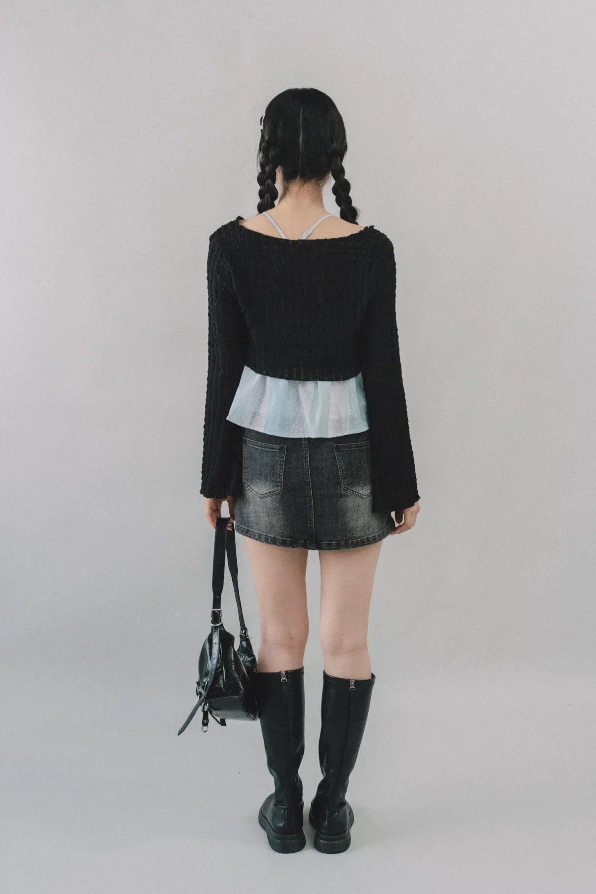 Miki Denim Wash Mini Skorts