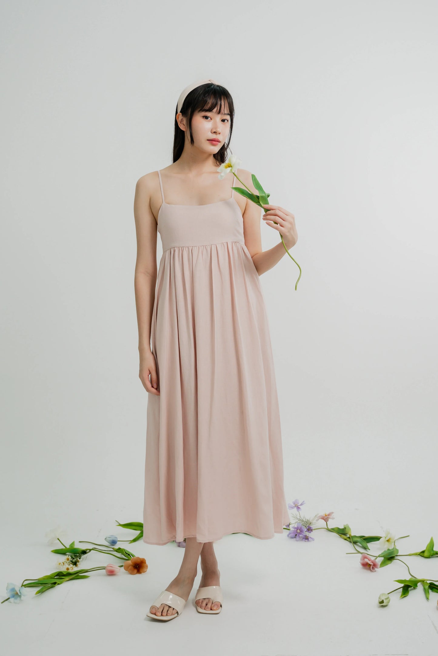 Camellia Babydoll Maxi Dress