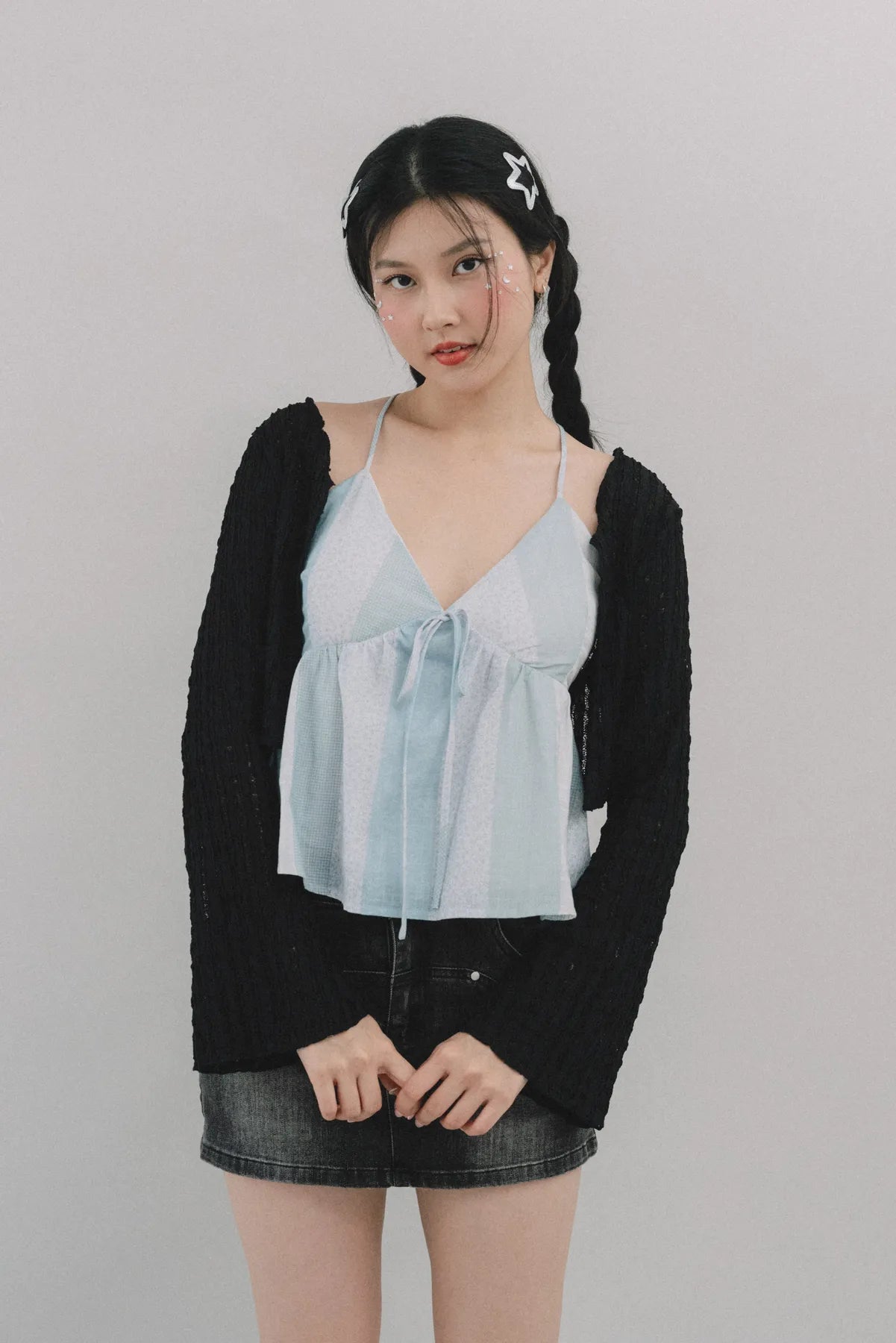 Miki Denim Wash Mini Skorts