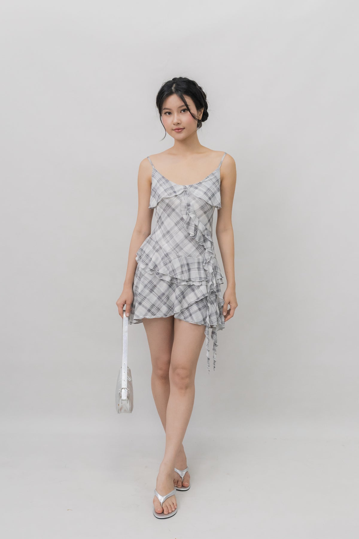 *PRELAUNCH* [CLOUD MESH] Danica Mini Frills Padded Dress [FOC INNER SHORTS]