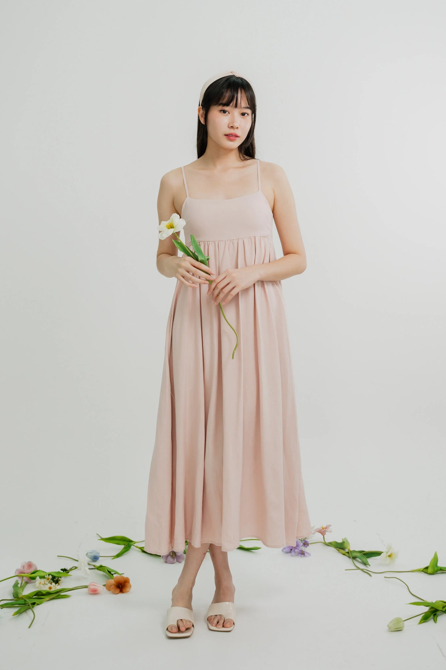 Camellia Babydoll Maxi Dress