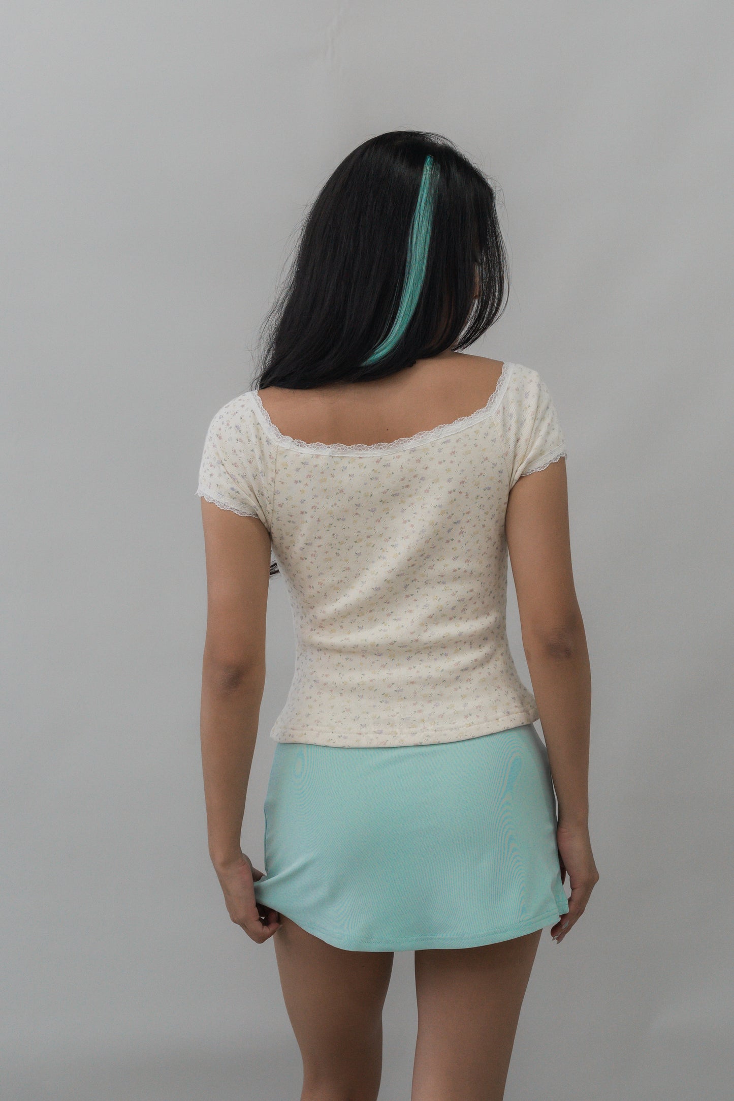 *PRELAUNCH* [CLOUD MESH] Dewy Mini Skort