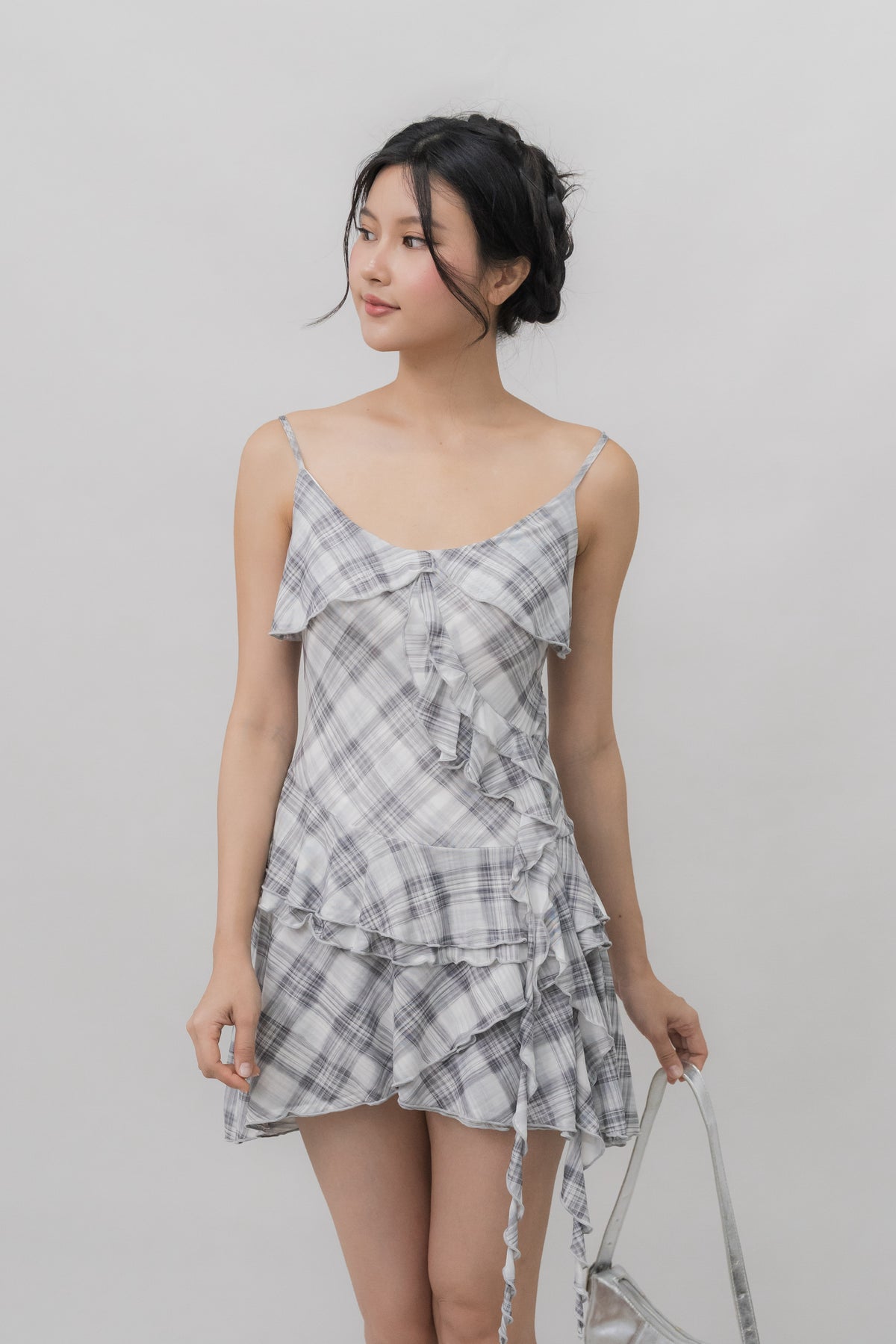 *PRELAUNCH* [CLOUD MESH] Danica Mini Frills Padded Dress [FOC INNER SHORTS]