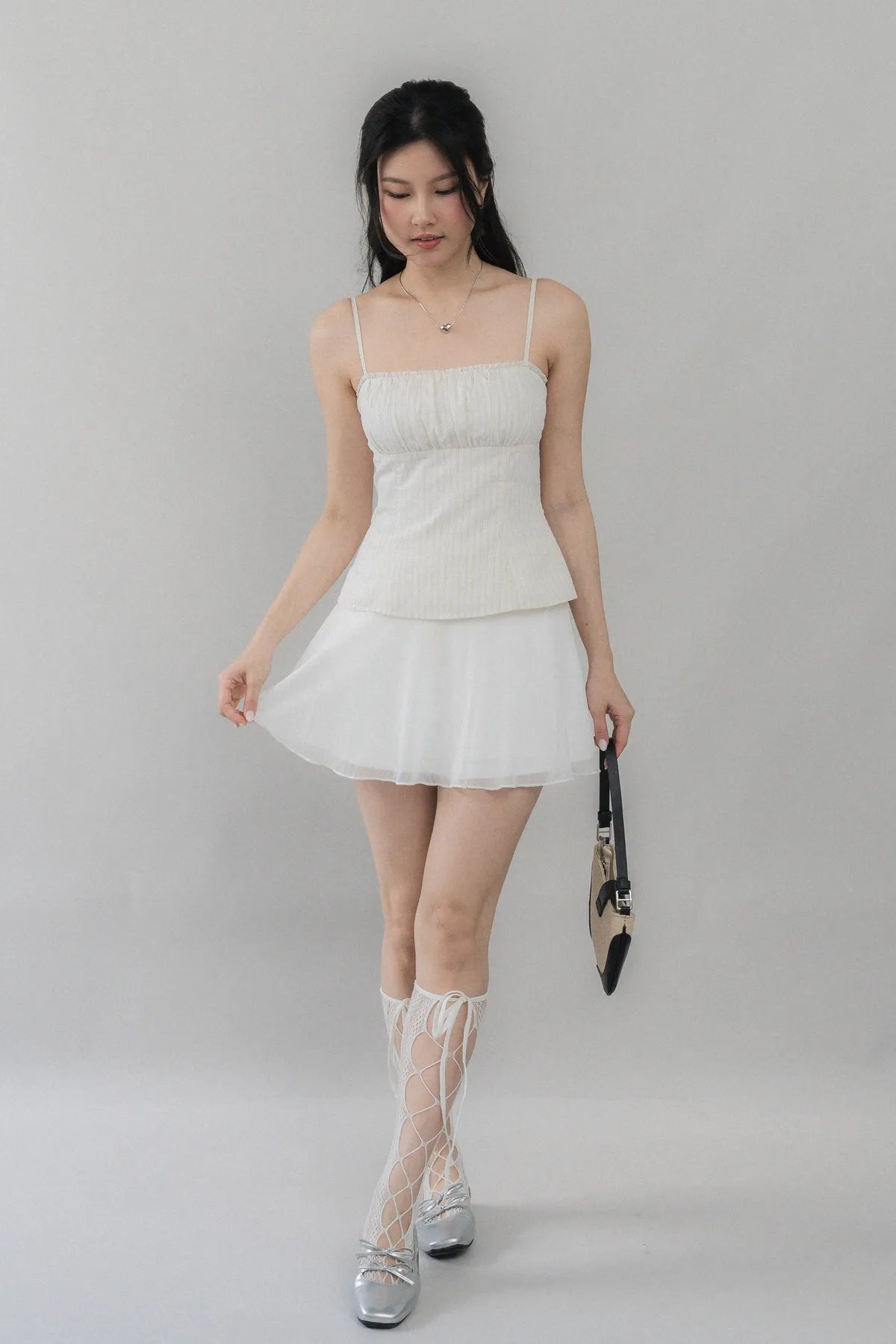 Steffi Gingham Strappy Padded Top