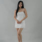 Bernadette Tiered Hem Padded Mini Dress