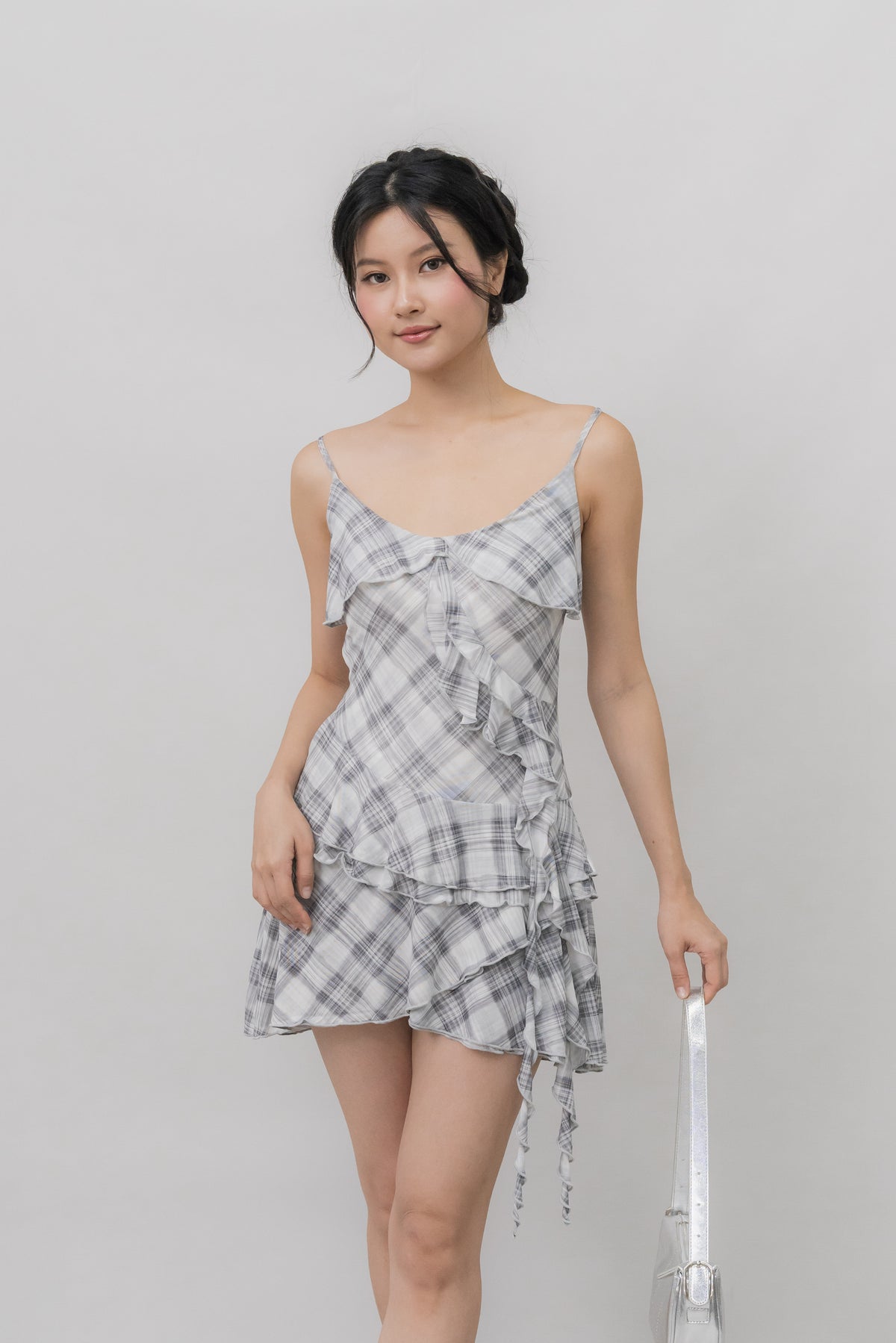*PRELAUNCH* [CLOUD MESH] Danica Mini Frills Padded Dress [FOC INNER SHORTS]