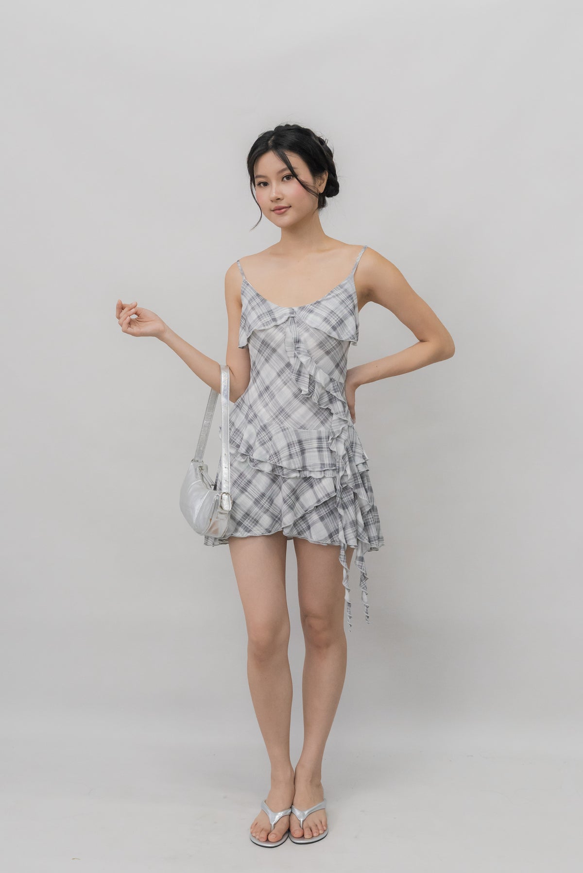 *PRELAUNCH* [CLOUD MESH] Danica Mini Frills Padded Dress [FOC INNER SHORTS]