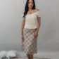 Valerie Pointelle Off Shoulder Short Sleeve Top