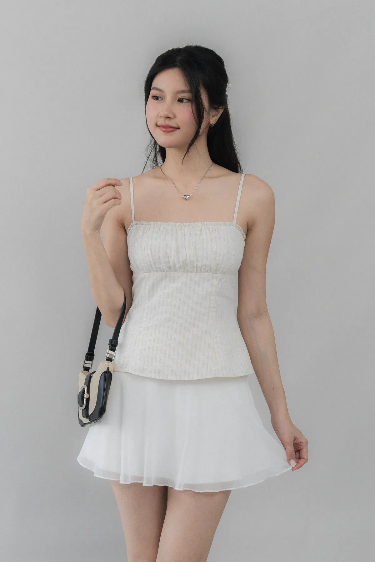 Steffi Gingham Strappy Padded Top