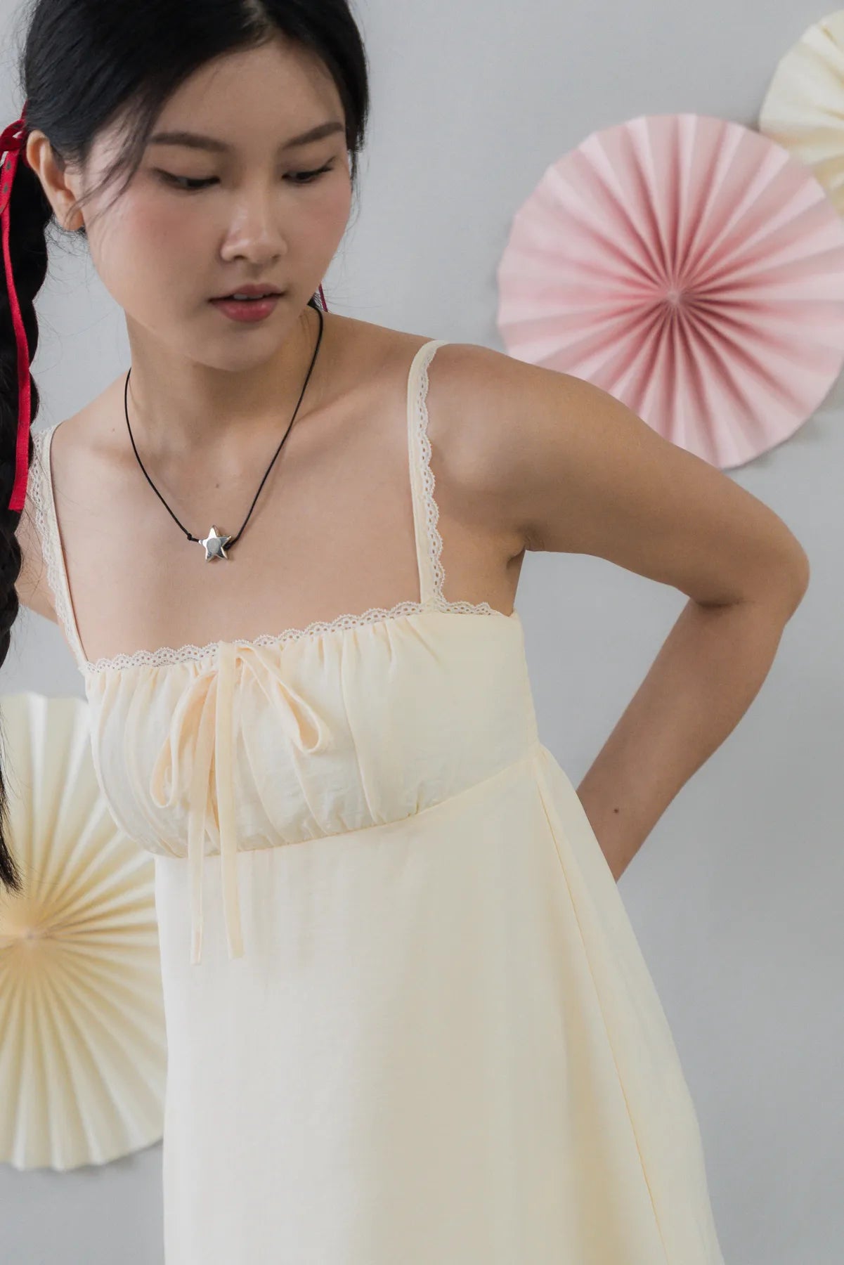 Kaia Padded Mini Babydoll Dress