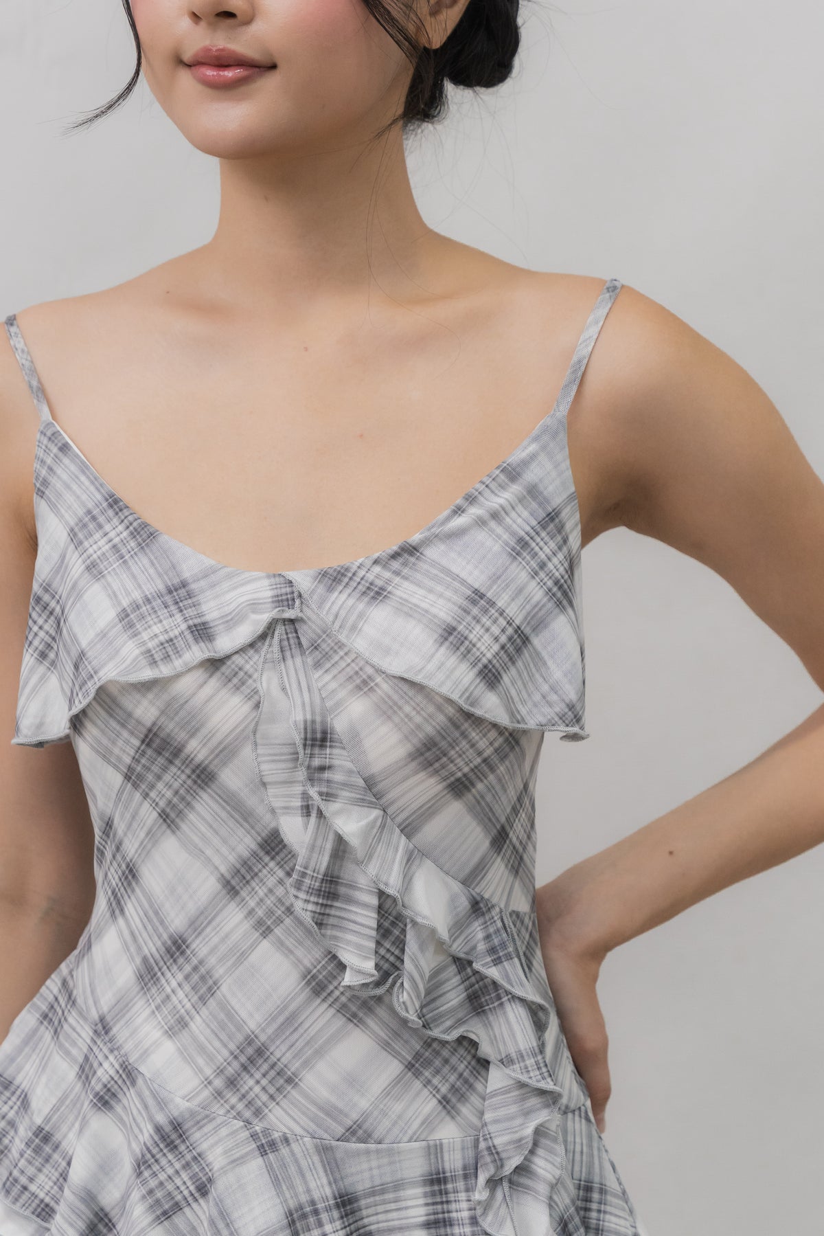 *PRELAUNCH* [CLOUD MESH] Danica Mini Frills Padded Dress [FOC INNER SHORTS]