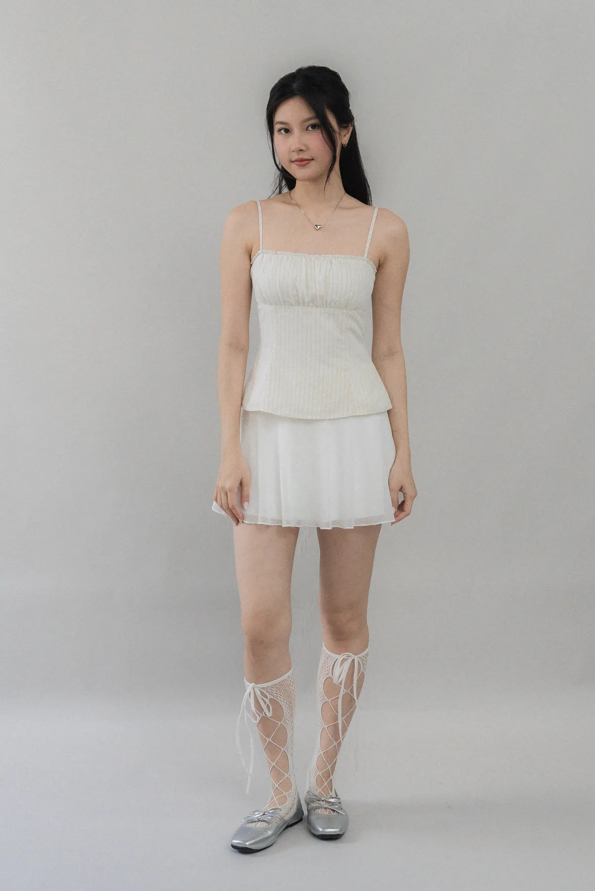 Steffi Gingham Strappy Padded Top