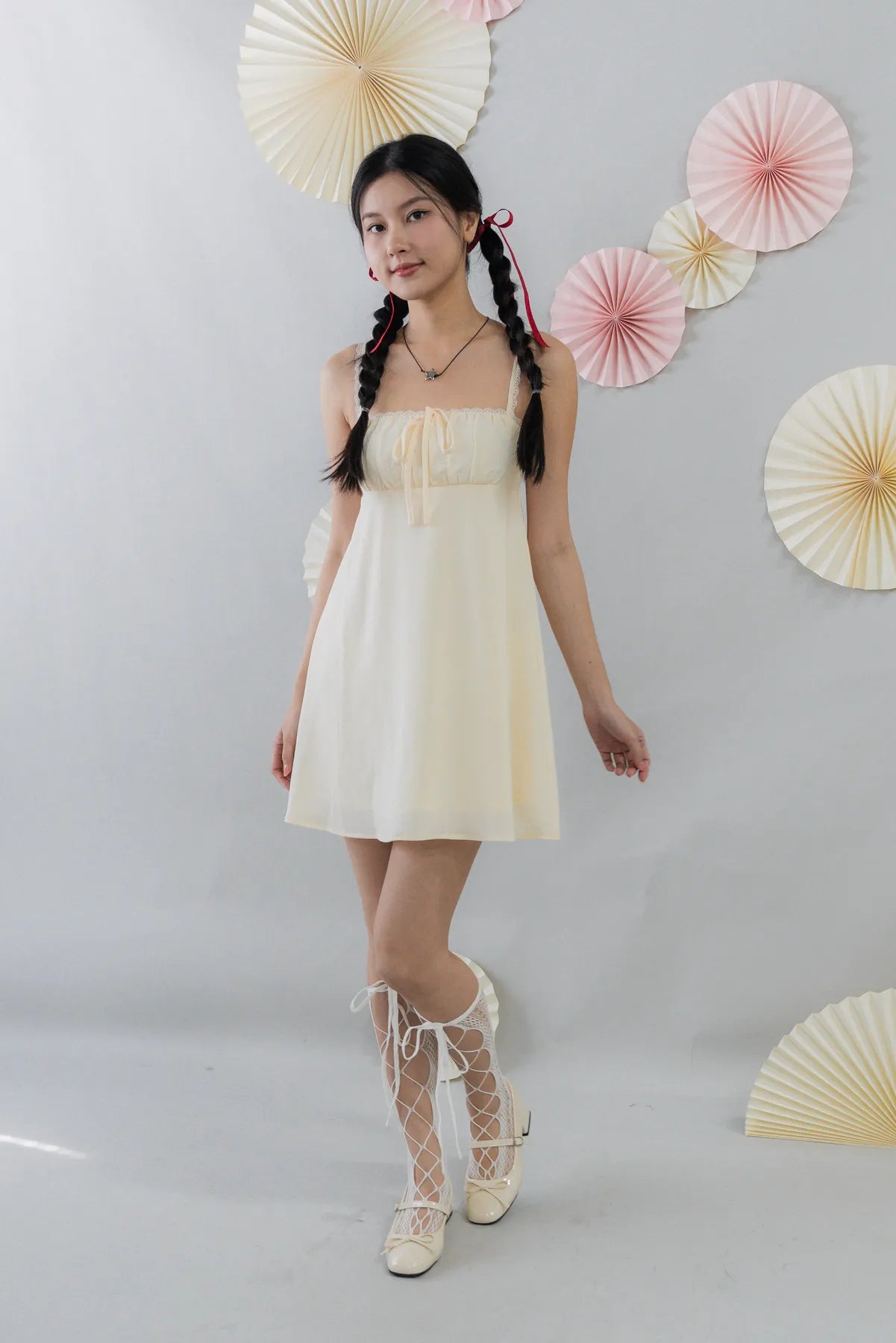 Kaia Padded Mini Babydoll Dress