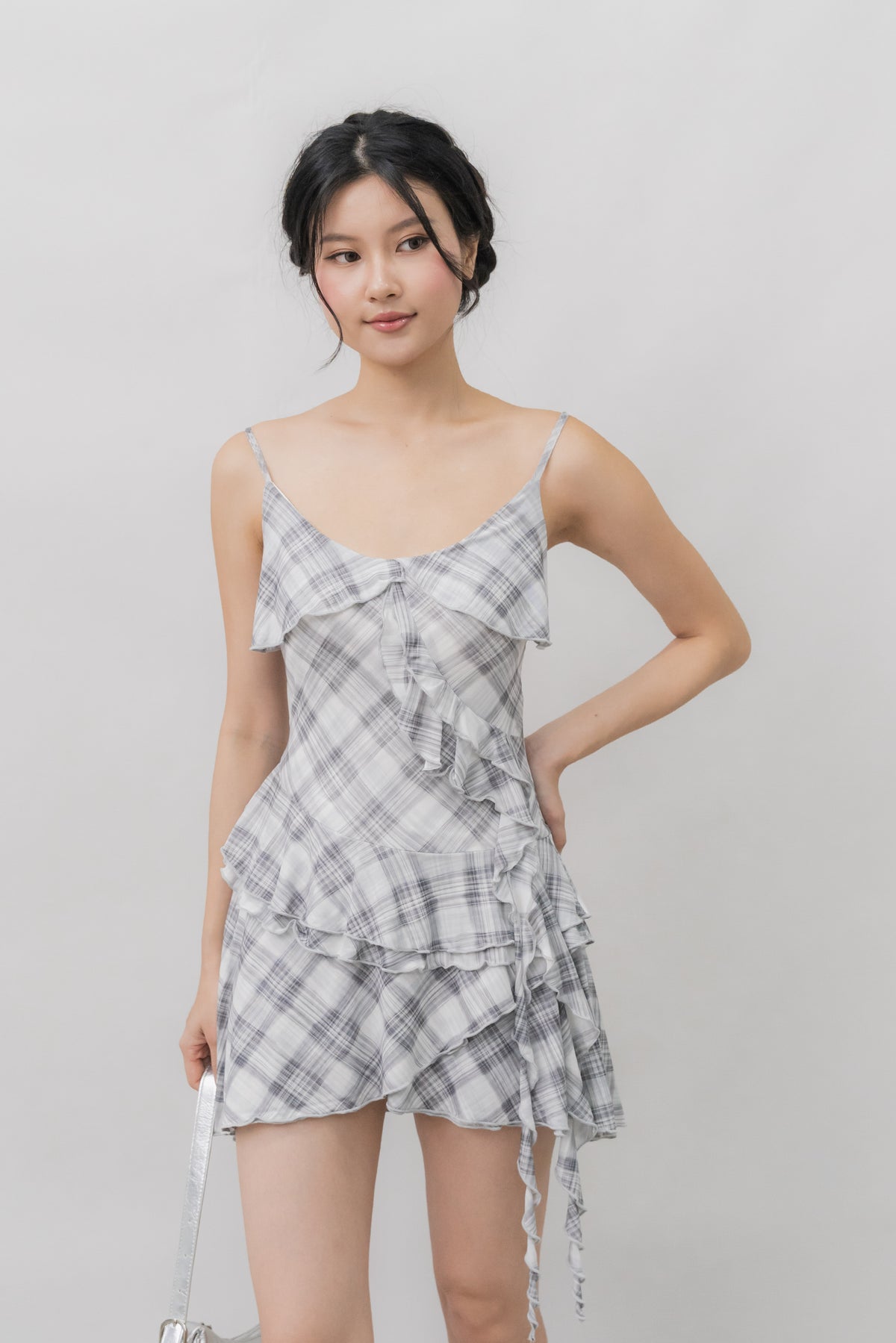 *PRELAUNCH* [CLOUD MESH] Danica Mini Frills Padded Dress [FOC INNER SHORTS]