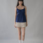Sydney Scallop Trim Padded Button Tank Top