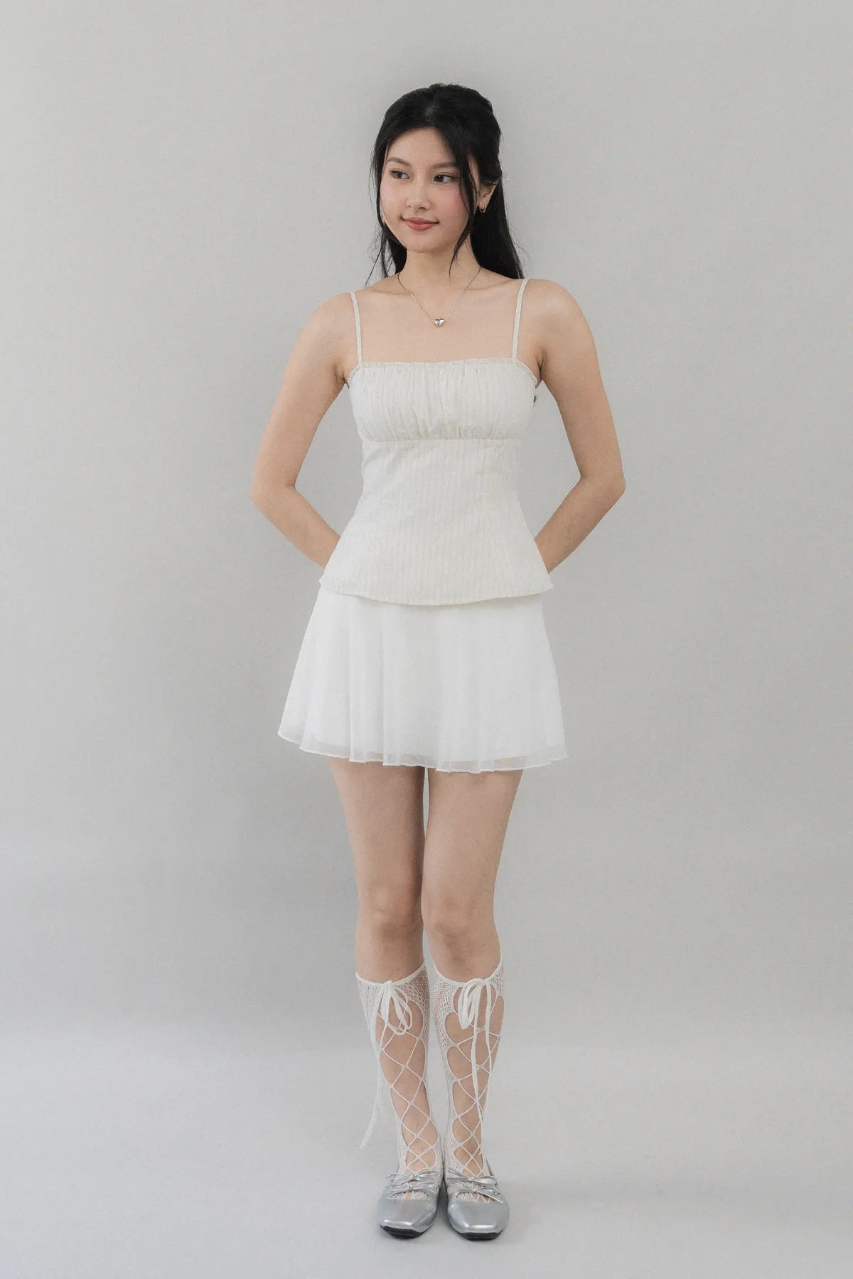 Steffi Gingham Strappy Padded Top