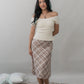 Valerie Pointelle Off Shoulder Short Sleeve Top