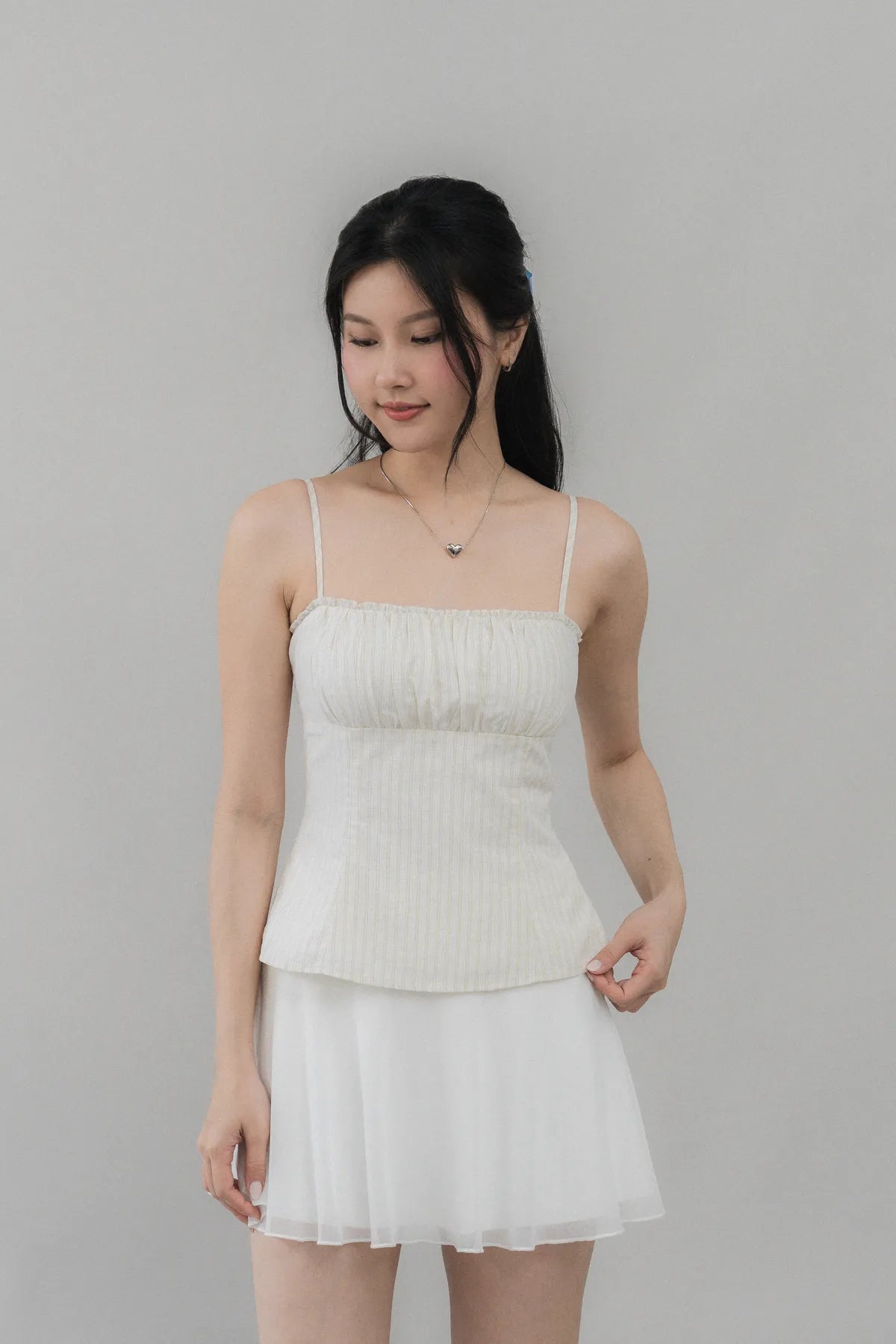 Steffi Gingham Strappy Padded Top