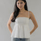 Jolyn Eyelet Babydoll Padded Top