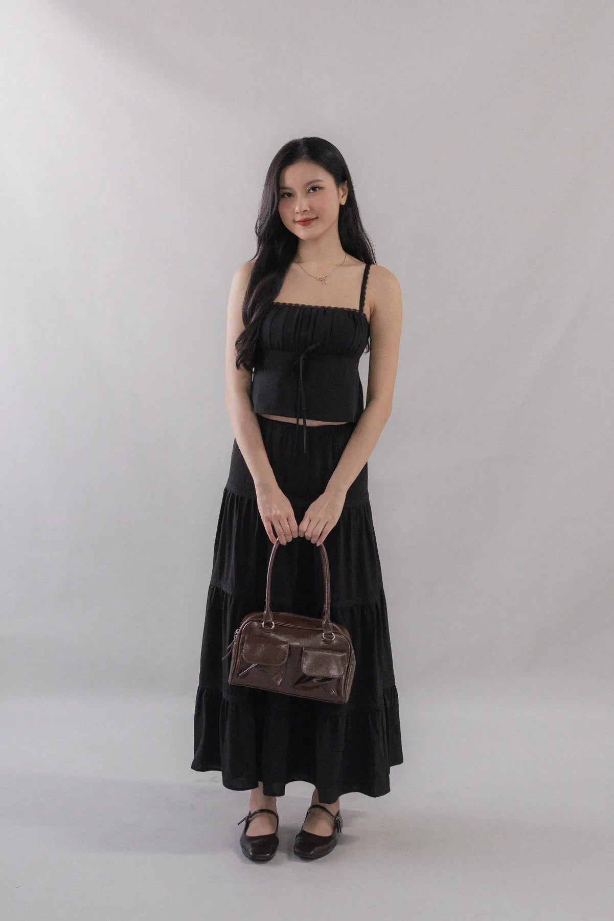 Eden Long Tiered Lace Skirt