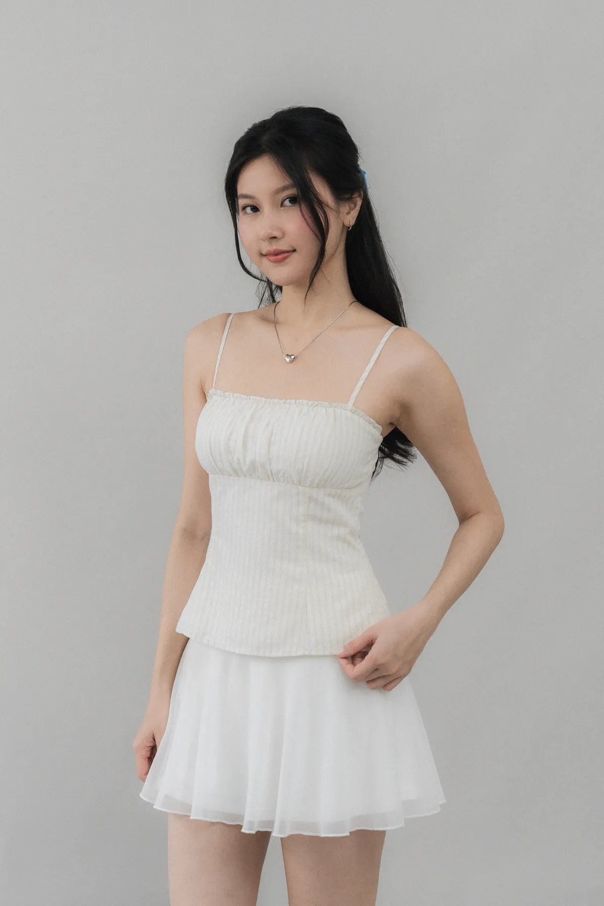 Steffi Gingham Strappy Padded Top