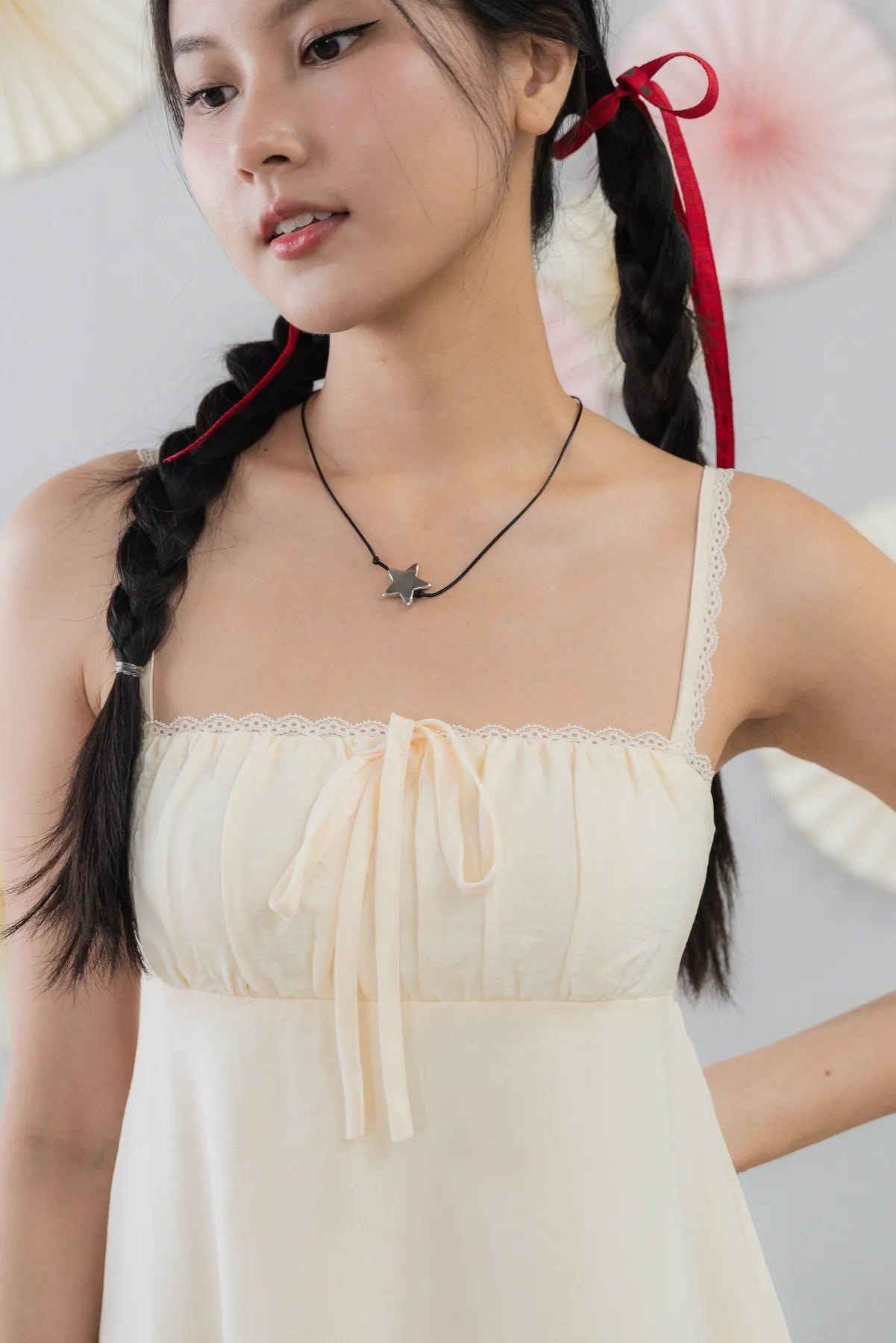 Kaia Padded Mini Babydoll Dress