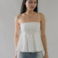 Jolyn Eyelet Babydoll Padded Top