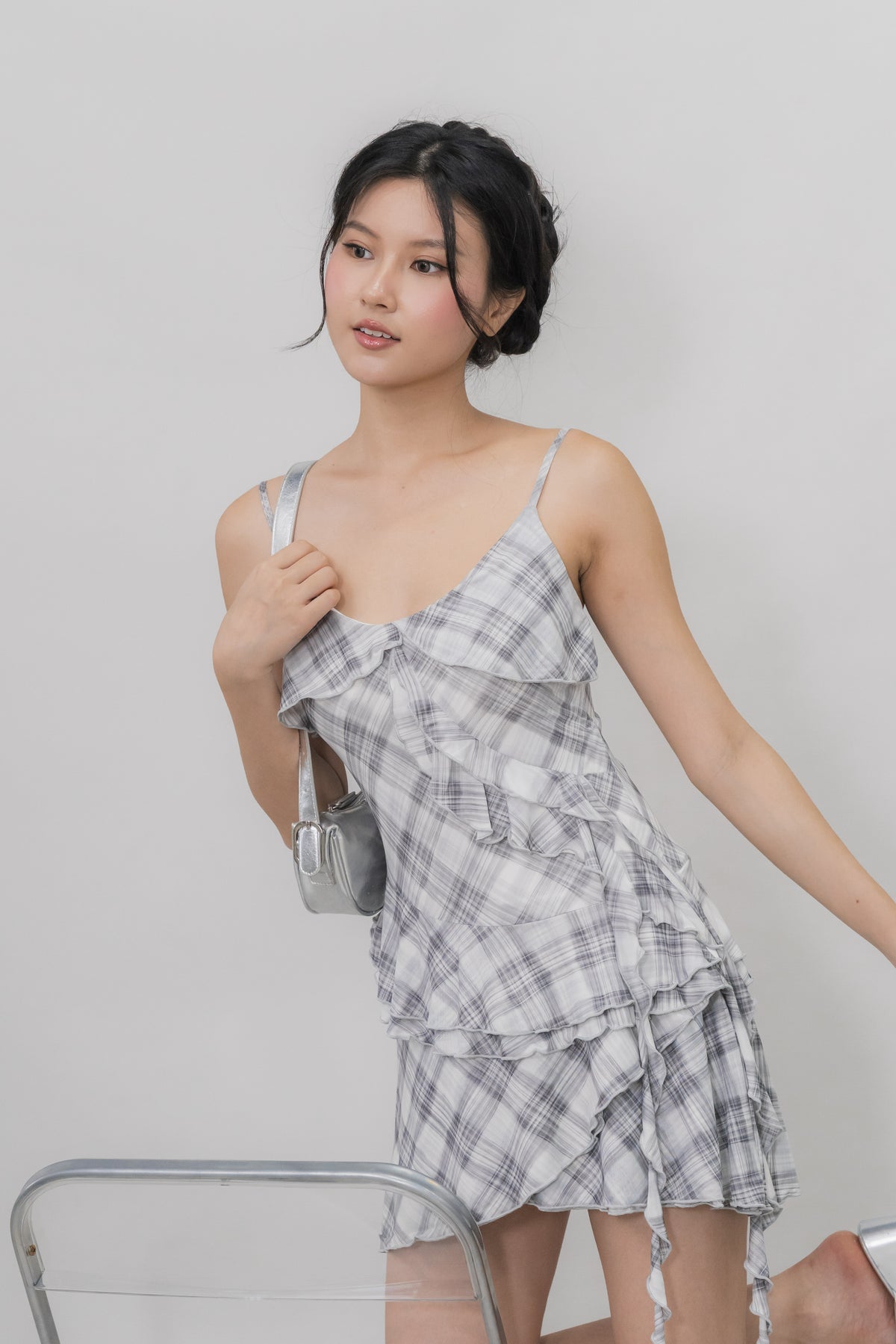 *PRELAUNCH* [CLOUD MESH] Danica Mini Frills Padded Dress [FOC INNER SHORTS]
