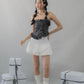 (PREORDER) Denise Distressed Padded Tube Top