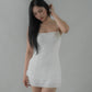 Bernadette Tiered Hem Padded Mini Dress