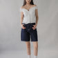Georgie Pintuck Ruffle Puffed Sleeve Padded Top
