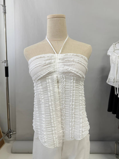 *PRELAUNCH* Nelly Ruffled Halter Tie Top