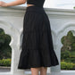 Giselle Tiered Ruffle Midi Skirt