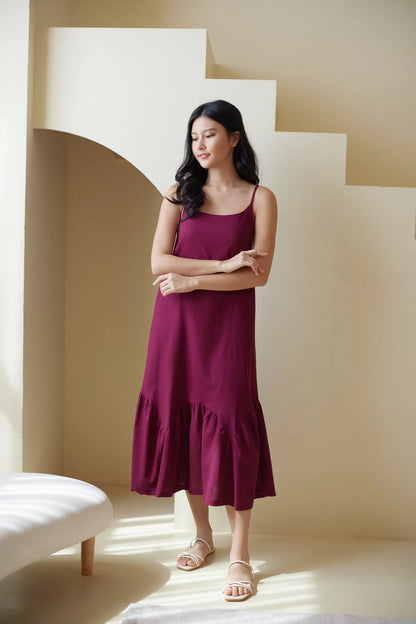 Marlow Drop Hem Linen Dress